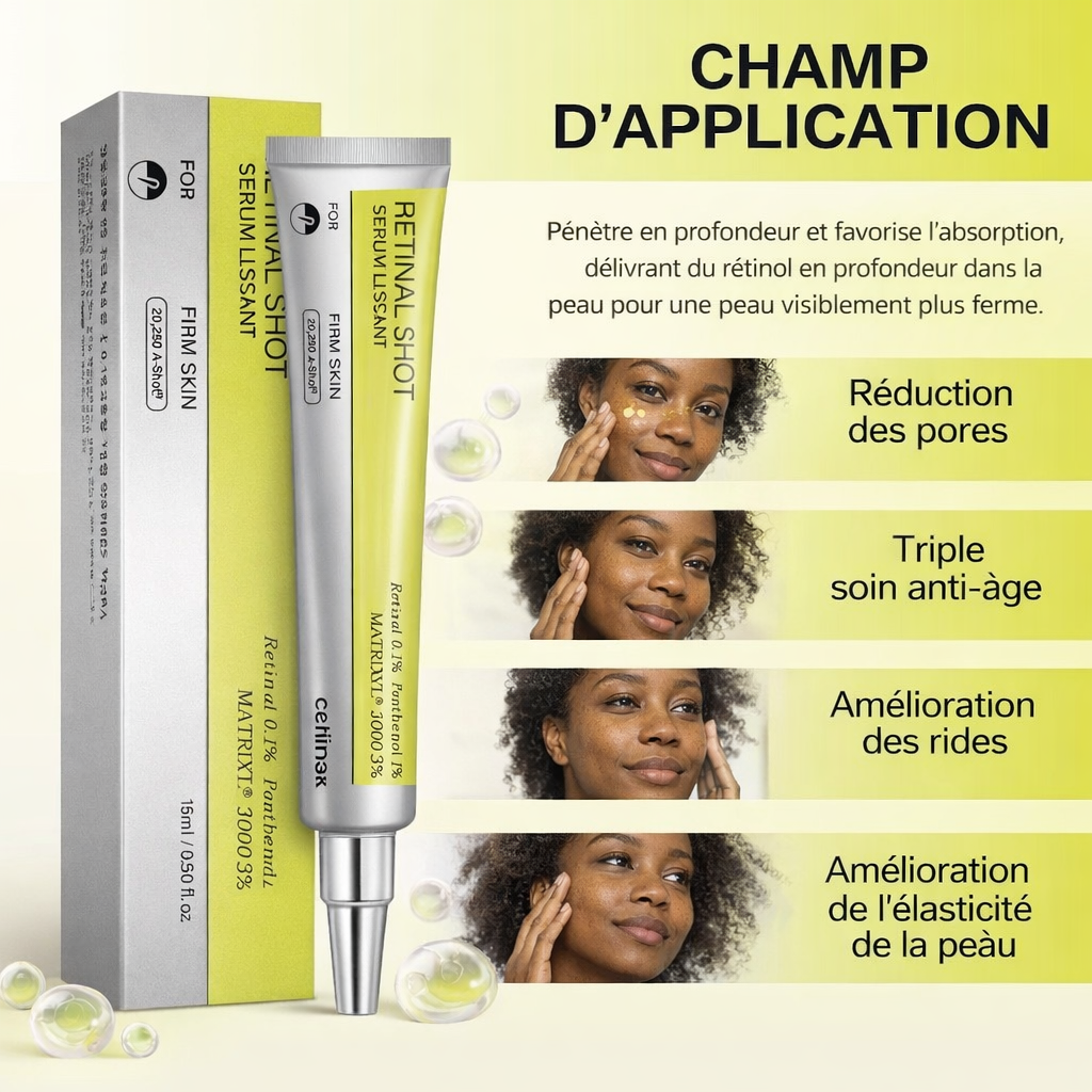 Rétinal Shot soin de visage – Booster anti-âge haute performance