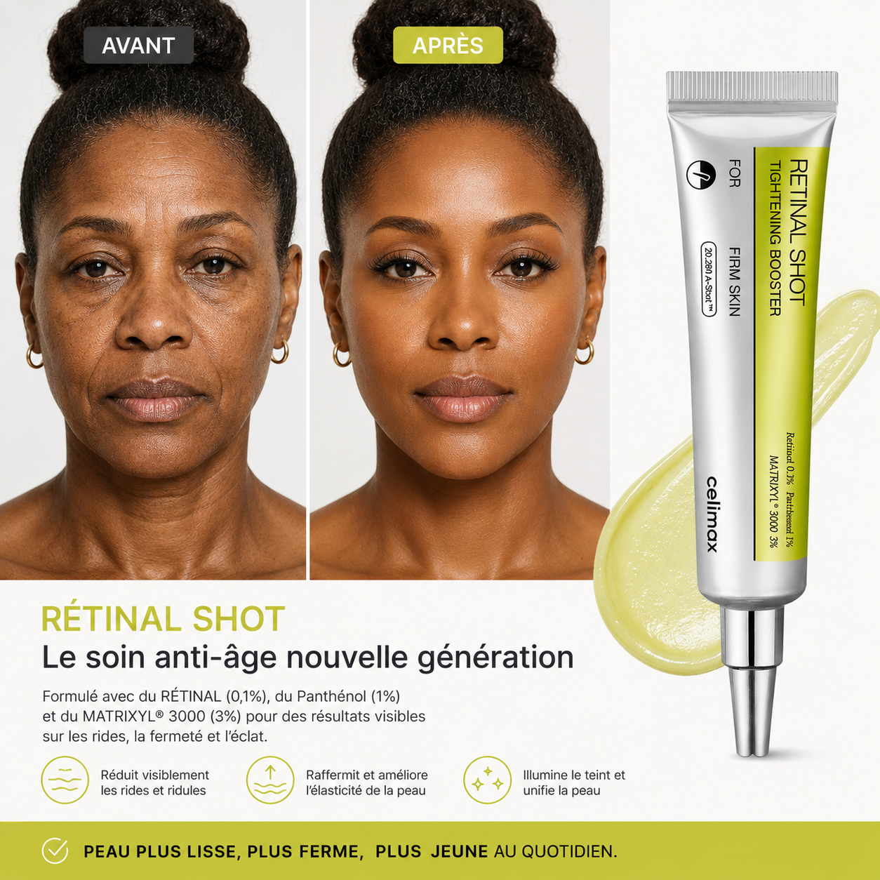 Rétinal Shot soin de visage – Booster anti-âge haute performance